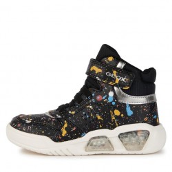 GEOX  ΚΟΡΙΤΣΙ SNEAKERS J36HPA 00411 C9999 ΜΑΥΡΟ